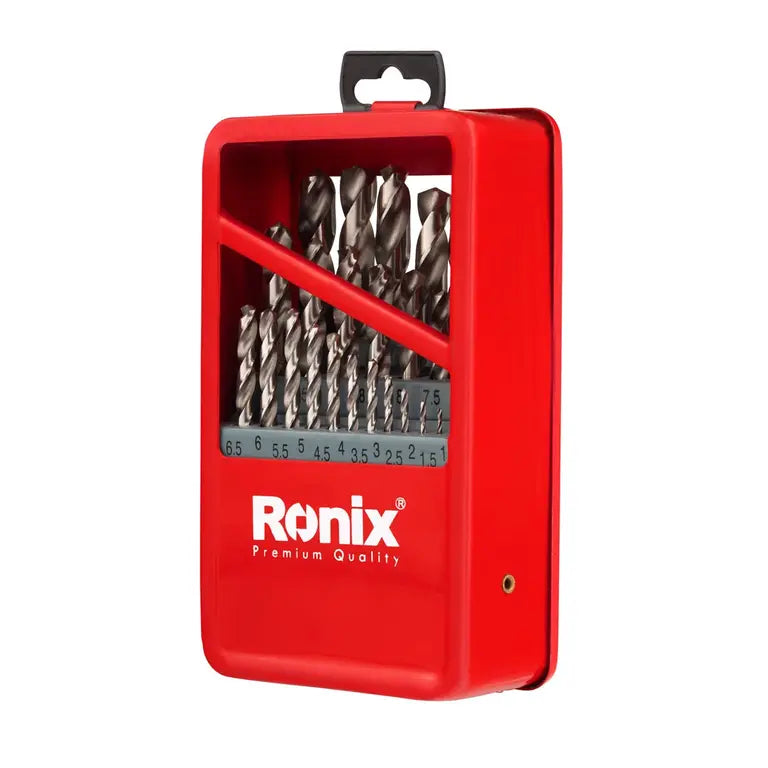 [RH-5582] Scatola di Punte da Trapano in Metallo 25pcs HSS