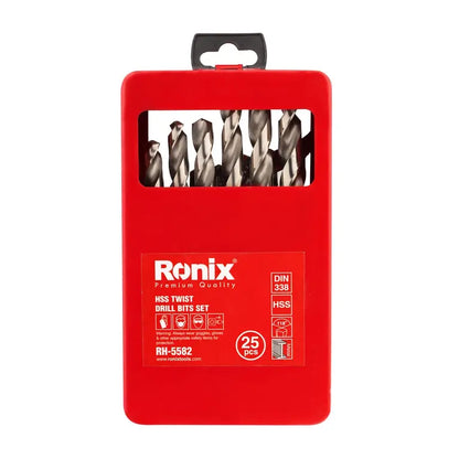 [RH-5582] Scatola di Punte da Trapano in Metallo 25pcs HSS
