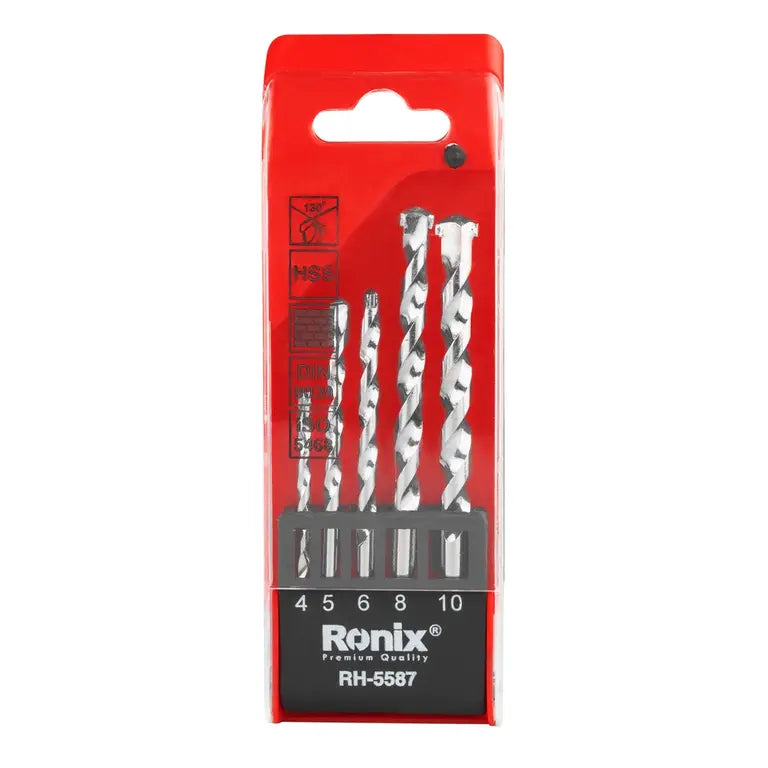 [RH-5587] Set di Punte per Muratura 5pcs punta in carburo di tungsteno