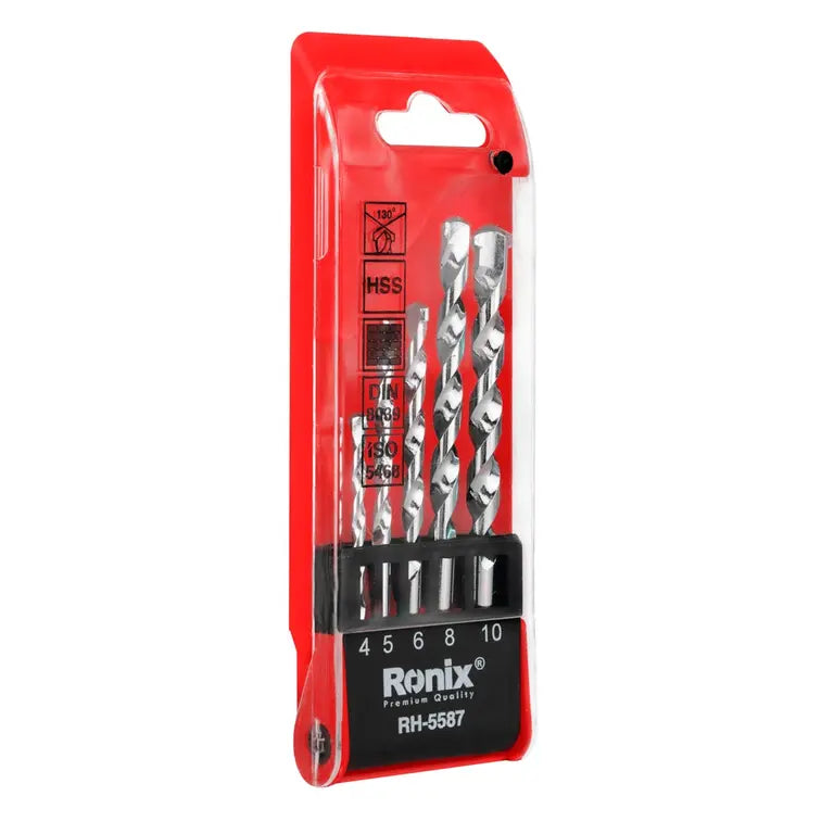 [RH-5587] Set di Punte per Muratura 5pcs punta in carburo di tungsteno