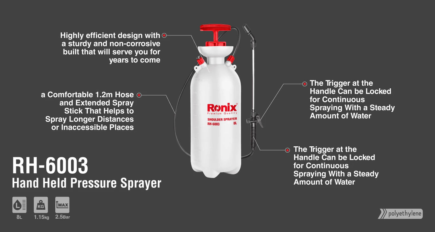 [RH-6003] Spruzzatore a spalla 8L