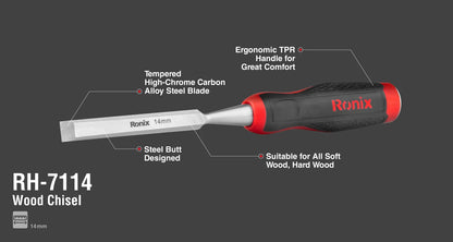 [RH-7114] Scalpello per Legno 14mm