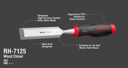 [RH-7125] Scalpello per Legno 25mm