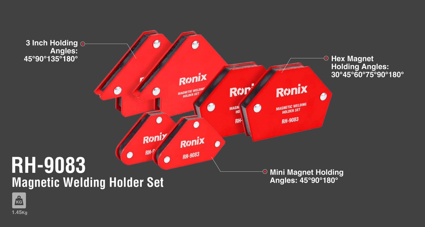 [RH-9083] Set di Supporti Magnetici per Saldatura 6pz