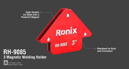 [RH-9085] Supporto di saldatura magnetico da 3 pollici