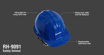 [RH-9091] Casco di Sicurezza-Blu-PE