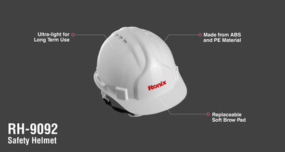 [RH-9092] Casco di Sicurezza-Bianco-ABS