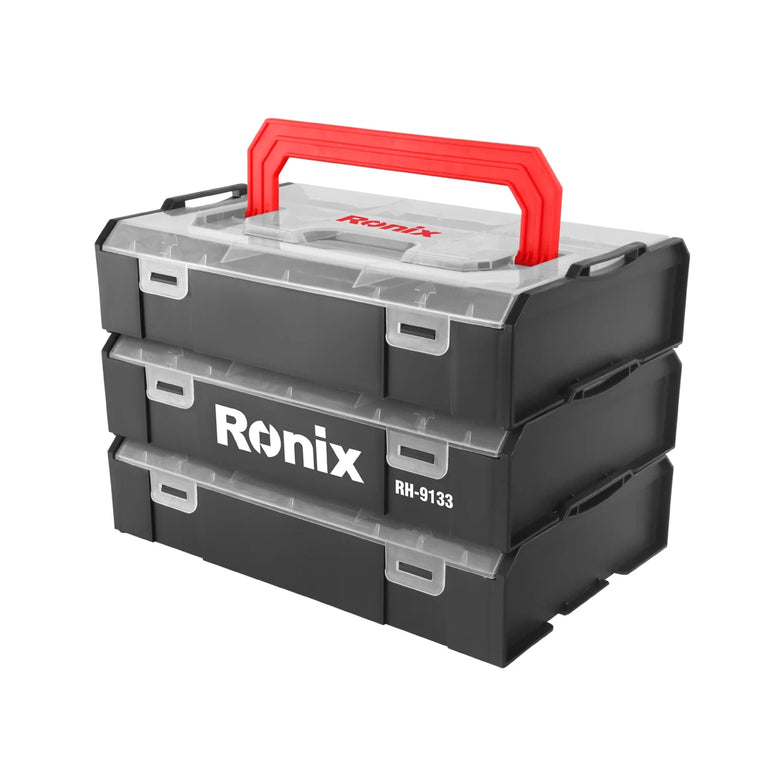 [RH-9133] Organizzatore per Cassetta Porta Attrezzi in Plastica a Multi-Livello 19.5*18*28