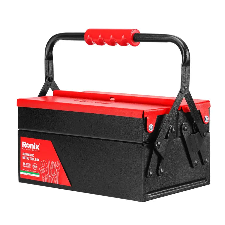 [RH-9170] Cassetta degli attrezzi in metallo 30cm-302-Modello automatico