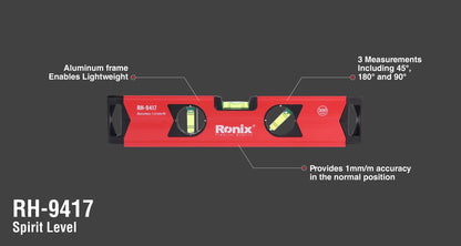 [RH-9417] Livello a bolla 300 cm - Precisione 1 mm