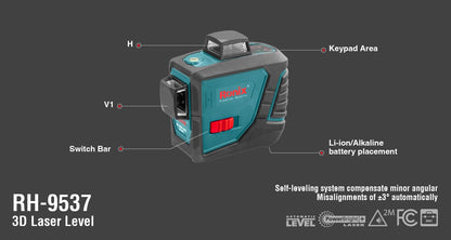 [RH-9537] Livello Laser 132*85*127mm³