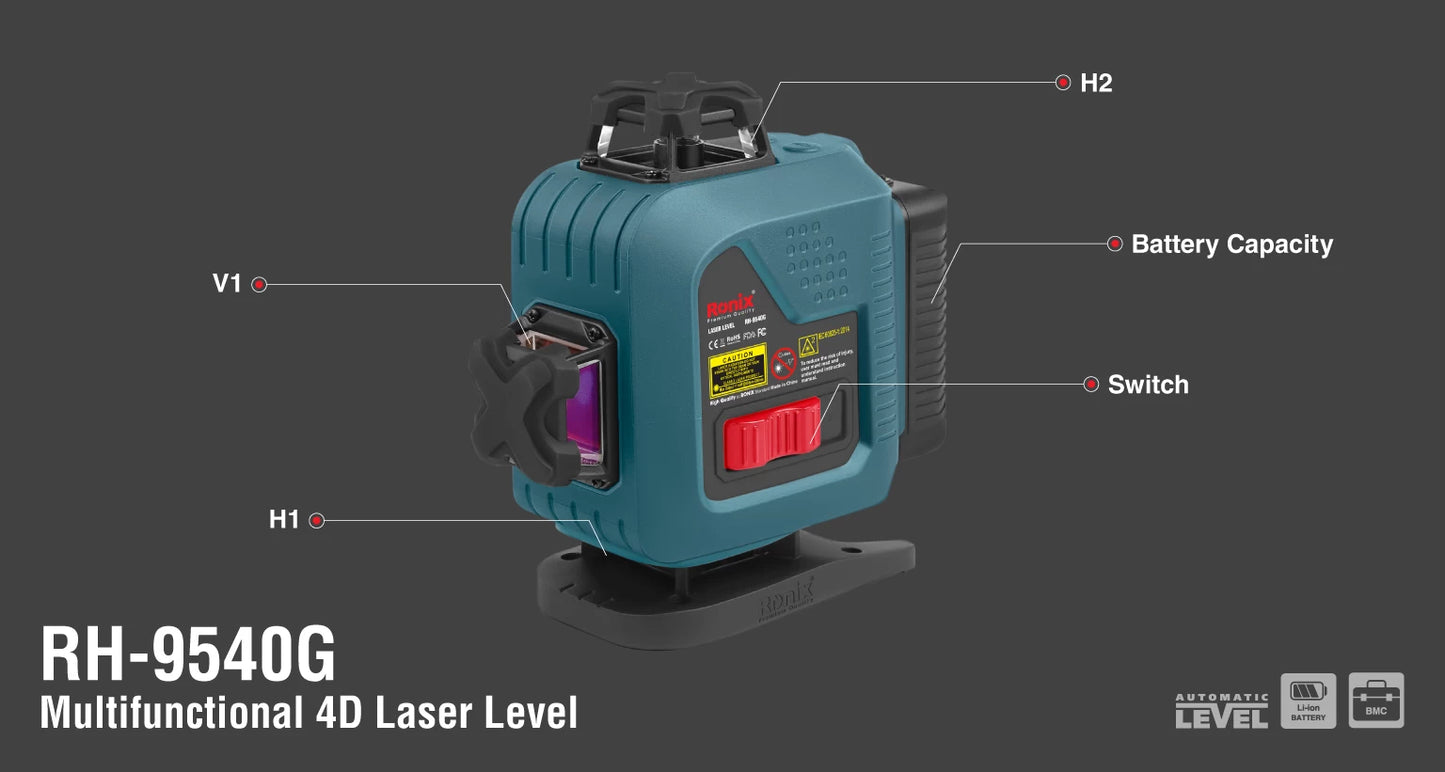 [RH-9540G] Livello Laser 4D Multifunzionale