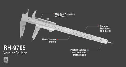 [RH-9705] Calibro Vernier 200mm