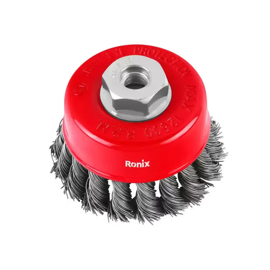 [RH-9942] Spazzola a Coppa con Nodo Attorcigliato 75mm