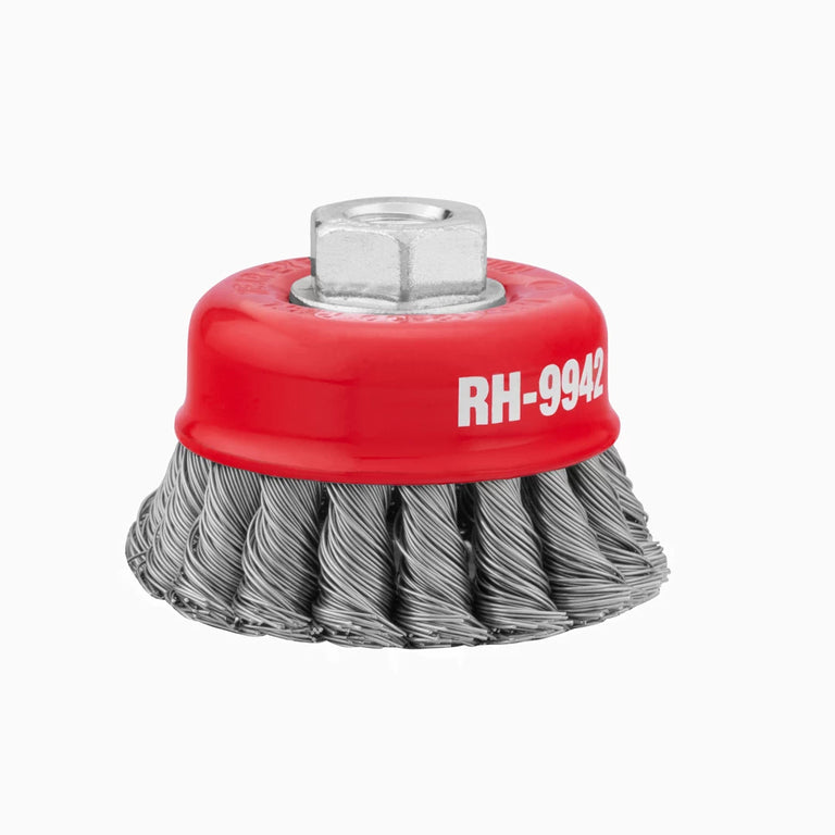 [RH-9942] Spazzola a Coppa con Nodo Attorcigliato 75mm
