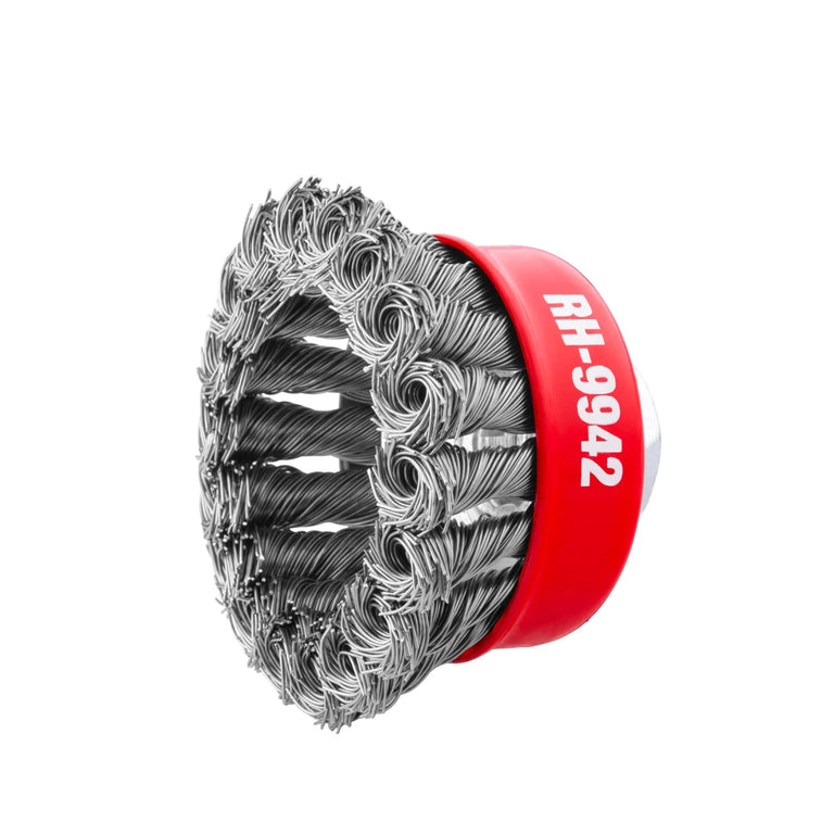 [RH-9942] Spazzola a Coppa con Nodo Attorcigliato 75mm