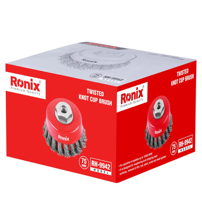 [RH-9942] Spazzola a Coppa con Nodo Attorcigliato 75mm