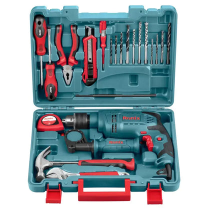 [RS-0001] Kit di trapano a percussione 22 pcs-650W-13mm