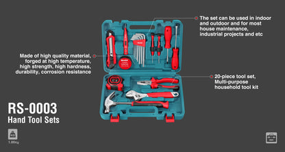 [RS-0003] Set di attrezzi manuali (20PCS)