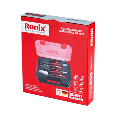 [RS-0011] Kit di Attrezzi da Giardino Portatile per Balcone 4pz