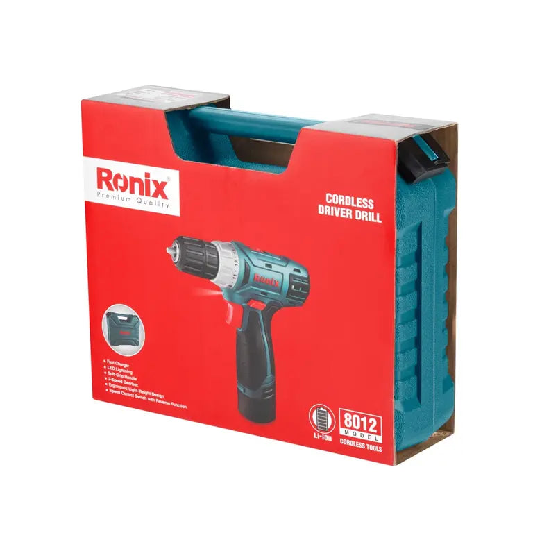 [RS-8012] Set di Avvitatori a Percussione Cordless 12V - 19 pezzi - 10mm - 21N.m