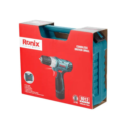 [RS-8012] Set di Avvitatori a Percussione Cordless 12V - 19 pezzi - 10mm - 21N.m