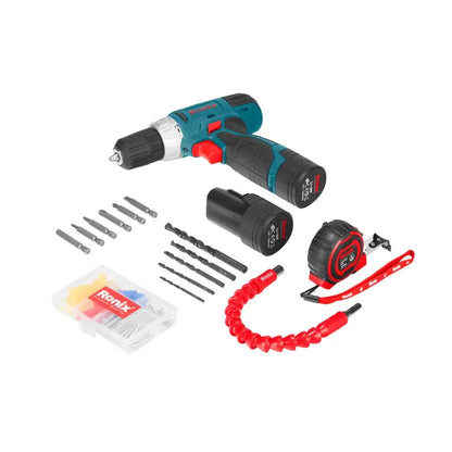 [RS-8012] Set di Avvitatori a Percussione Cordless 12V - 19 pezzi - 10mm - 21N.m