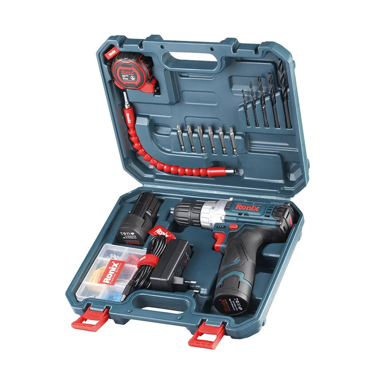 [RS-8613] Set di Avvitatori a Percussione Cordless 12V - 19 pezzi
