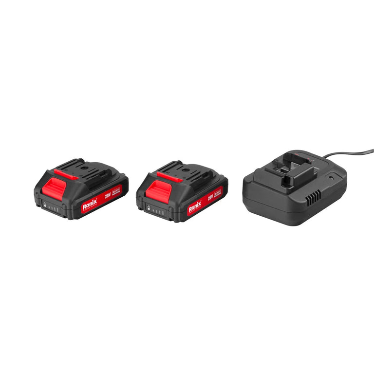 [RS-8619] Set di Avvitatori a Percussione Senza Filo 20V - 53 pz